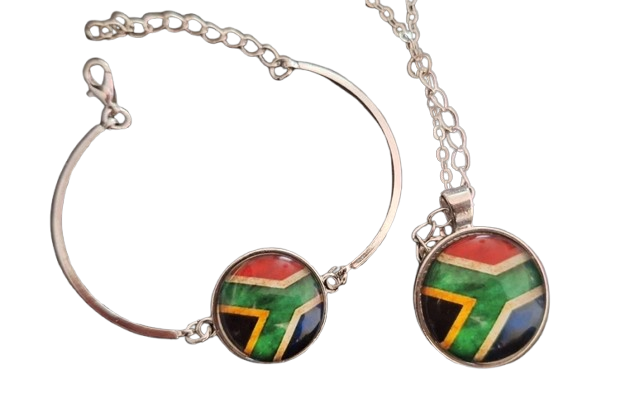 South African Flag Jewellery Set
